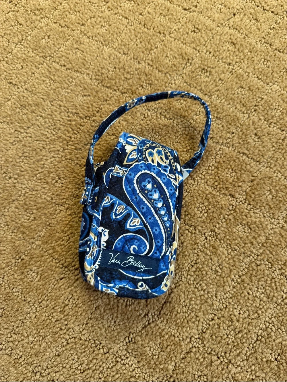 Vera Bradley Windsor Navy Cell Phone Flip Phone Holder